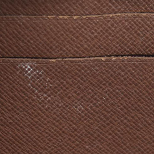 $915 Louis Vuitton Monogram Zippy Zip Around Long Wallet Purse Brown CA4078