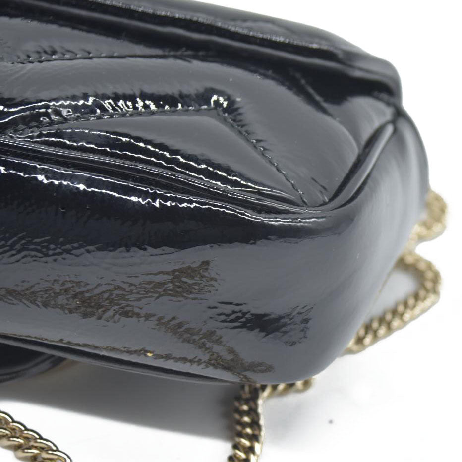 $1850 Gucci Mini Marmont quilted leather cross-body bag