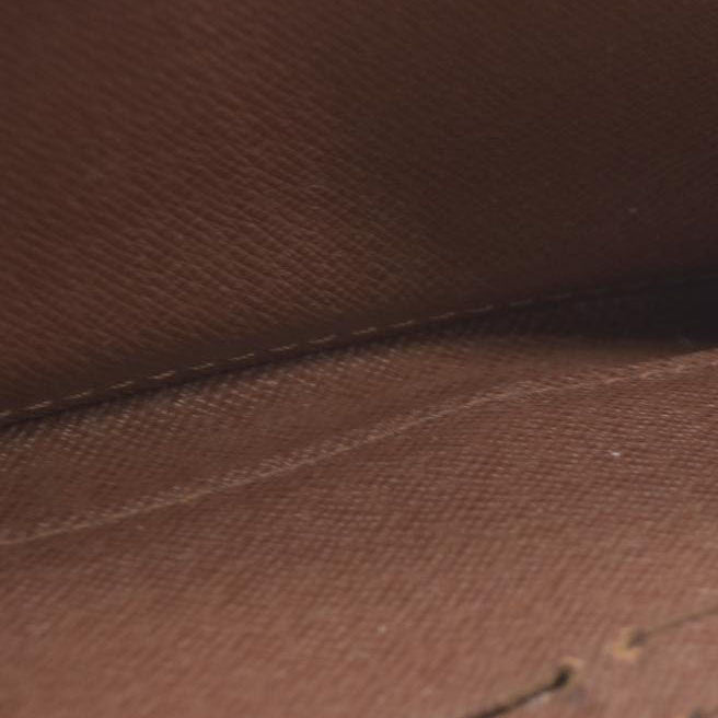 $915 Louis Vuitton Monogram Zippy Zip Around Long Wallet Purse Brown CA4078