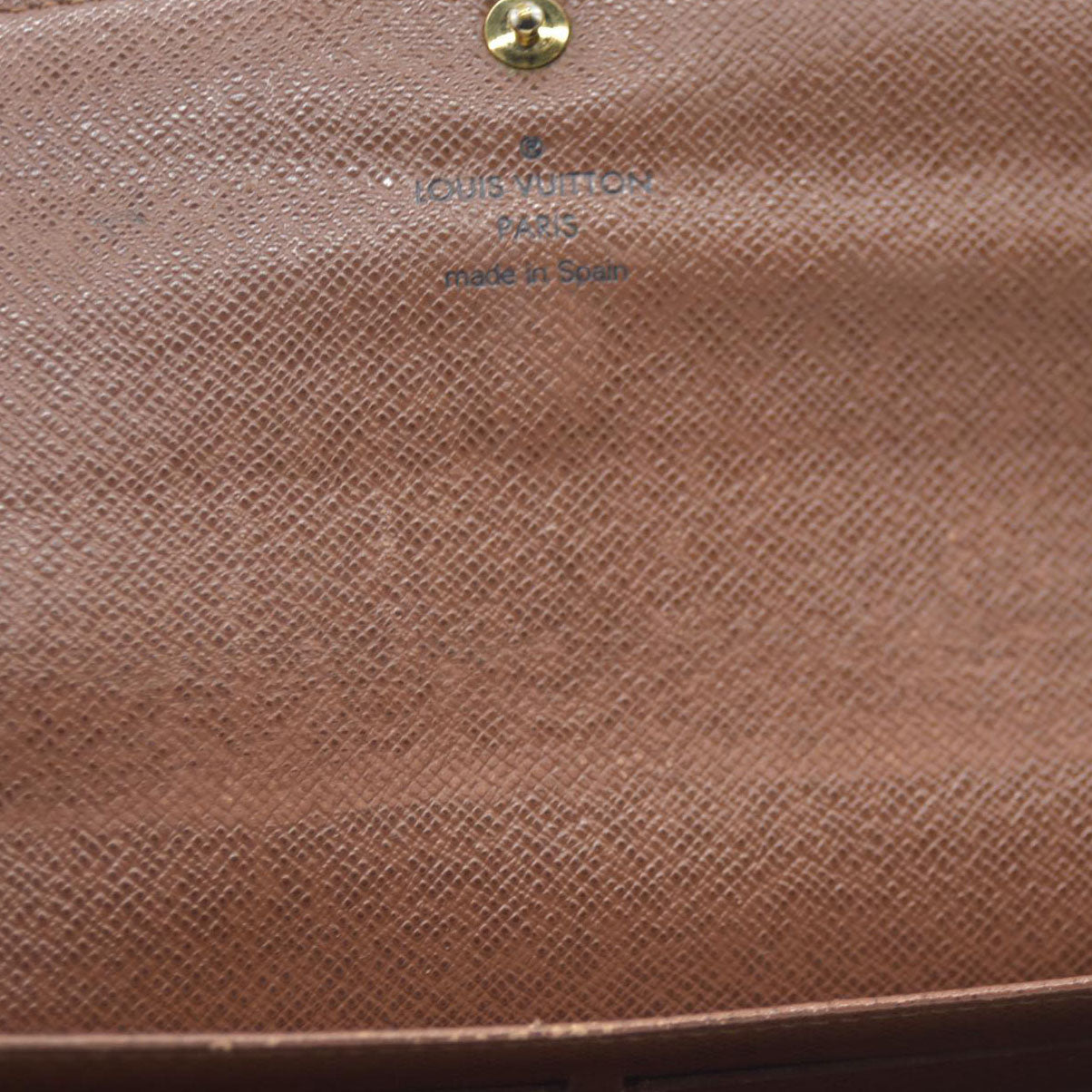 Louis Vuitton  $720 Monogram Portefeiulle Sarah Long Bifold Wallet CA2192