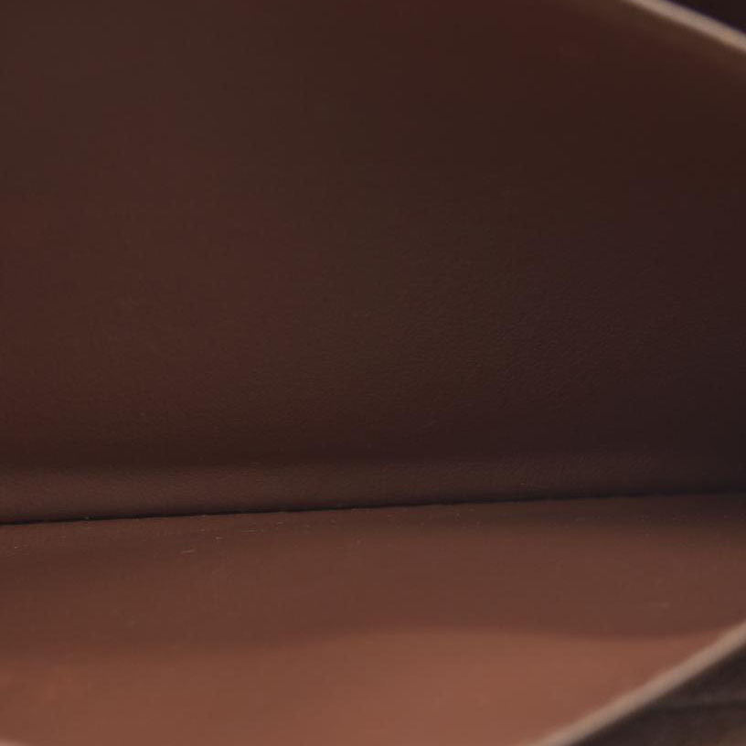 $915 Louis Vuitton Monogram Zippy Zip Around Long Wallet Purse Brown CA4078