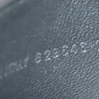 BALENCIAGA $600 B Logo Leather Bifold Wallet Black/7BH0103