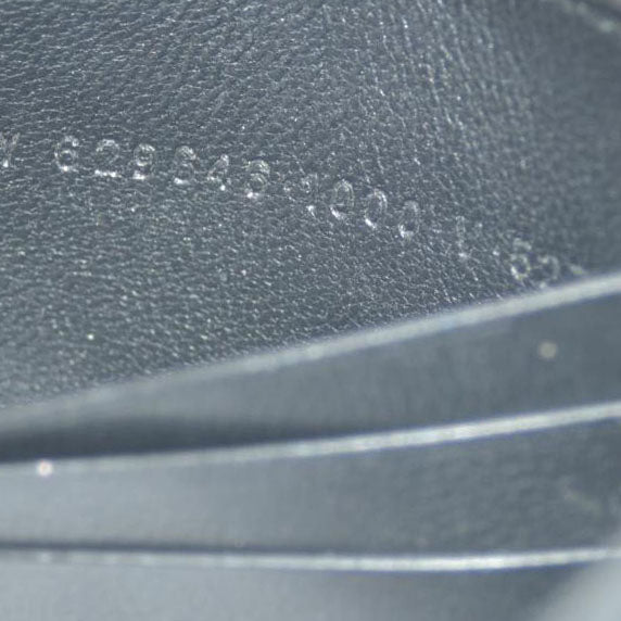 BALENCIAGA $600 B Logo Leather Bifold Wallet Black/7BH0103