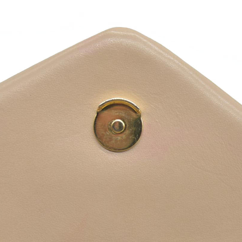 $1990 2021 SAINT LAURENT Calfskin Y Quilted Monogram Toy Loulou Crossbody Bag Beige