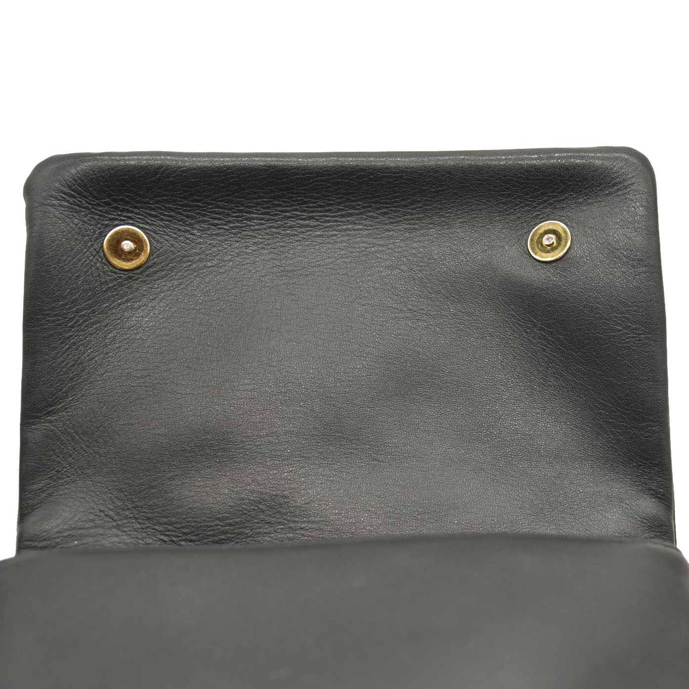 LOUIS VUITTON Lambskin Embossed Monogram Pochette Coussin Black