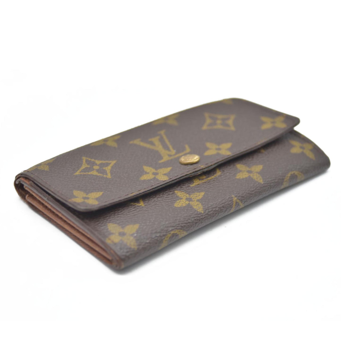 Louis Vuitton $610 Monogram Porte Monnaie Zip Bifold Wallet CA0999