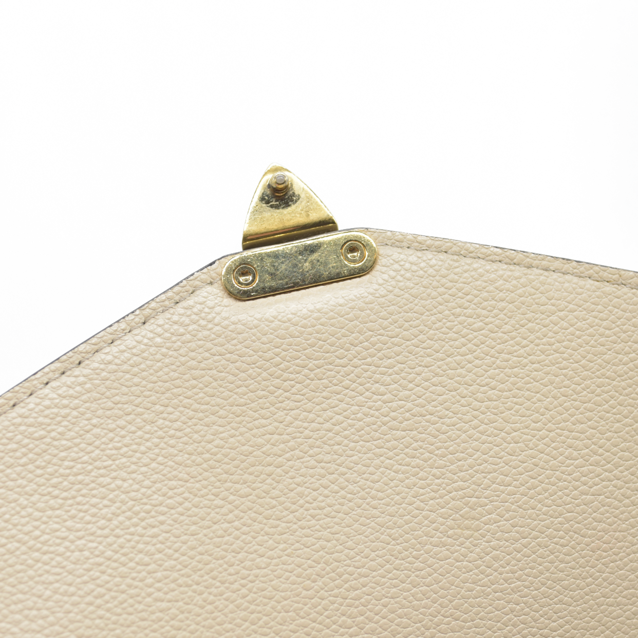 $3100 Louis Vuitton Empreinte Monogram Giant Pochette Metis Creme Bois De Rose RFID