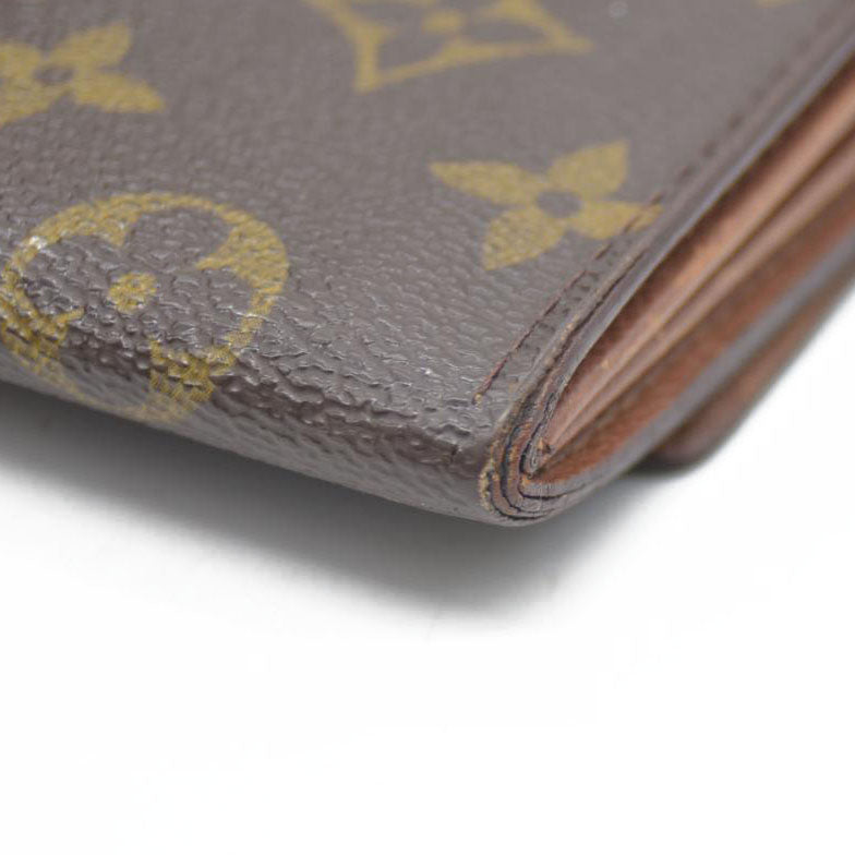 Louis Vuitton $610 Monogram Porte Monnaie Zip Bifold Wallet CA0999
