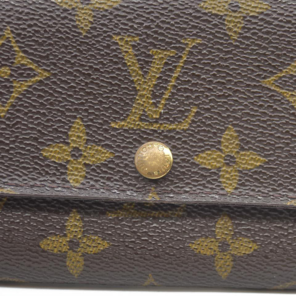 Louis Vuitton $610 Monogram Porte Monnaie Zip Bifold Wallet CA0999