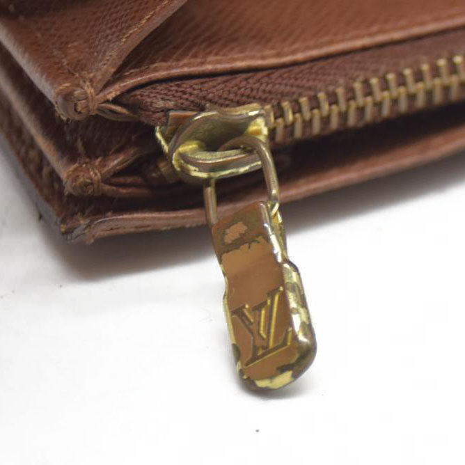 Louis Vuitton $610 Monogram Porte Monnaie Zip Bifold Wallet CA0999