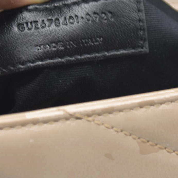 $1990 2021 SAINT LAURENT Calfskin Y Quilted Monogram Toy Loulou Crossbody Bag Beige