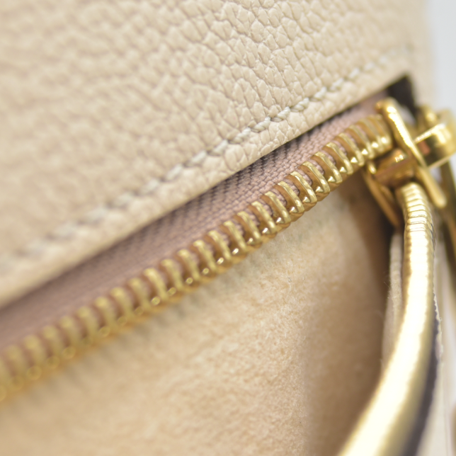 $3100 Louis Vuitton Empreinte Monogram Giant Pochette Metis Creme Bois De Rose RFID