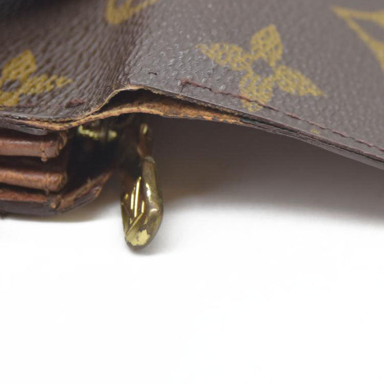 Louis Vuitton $610 Monogram Porte Monnaie Zip Bifold Wallet CA0999