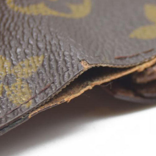 Louis Vuitton $610 Monogram Porte Monnaie Zip Bifold Wallet CA0999