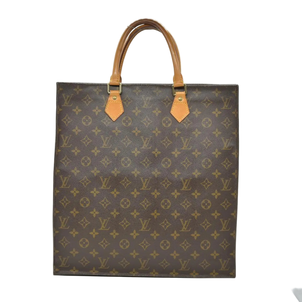 LOUIS VUITTON Monogram Sac Plat Hand Bag
