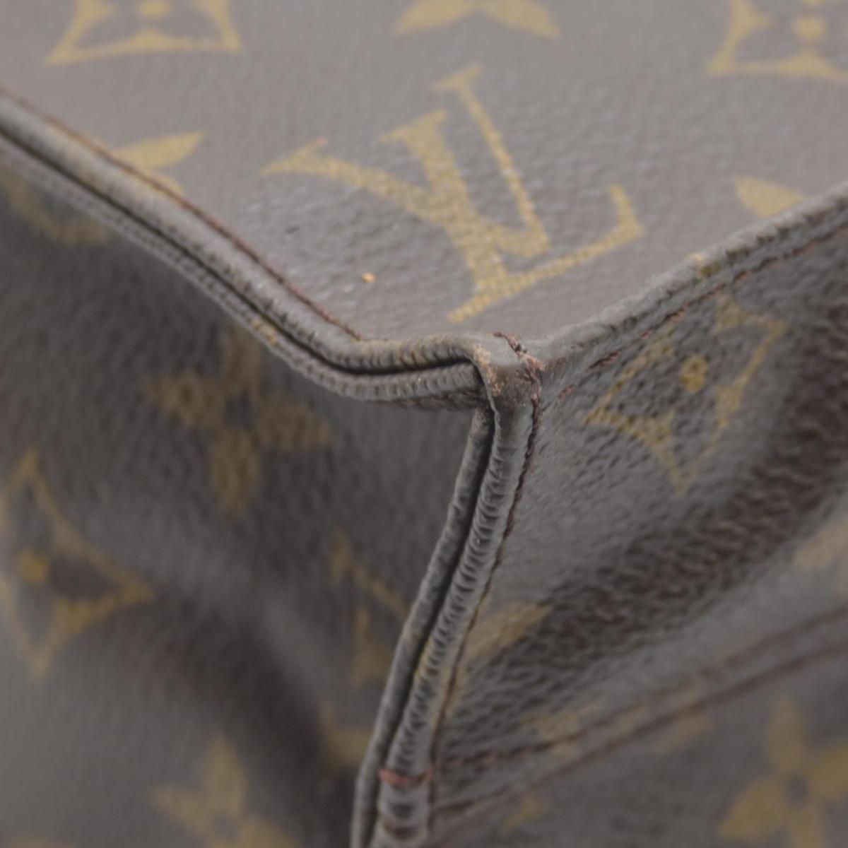 LOUIS VUITTON Monogram Sac Plat Hand Bag