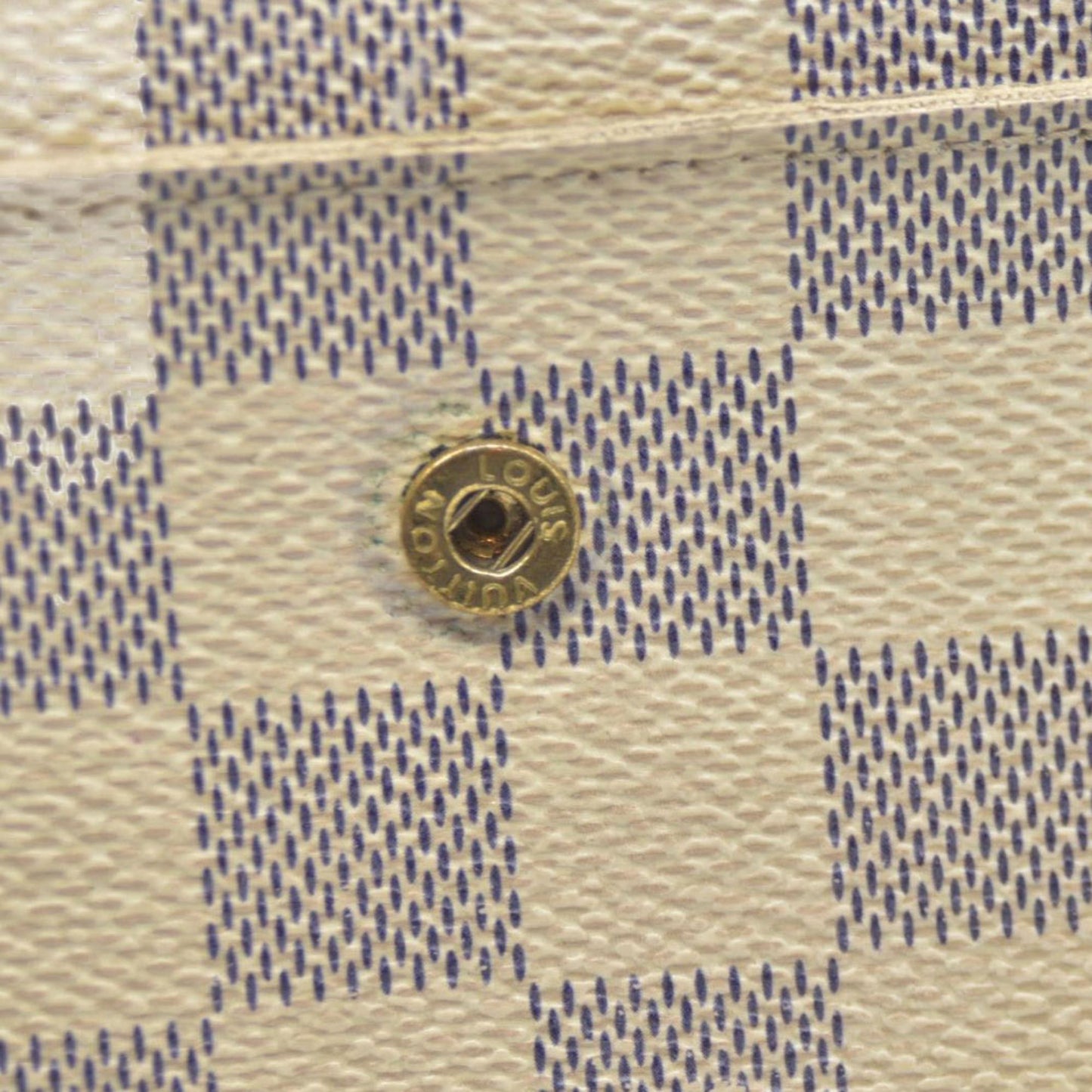 $610 LOUIS VUITTON Damier Azur Alexandra Trifold Wallet