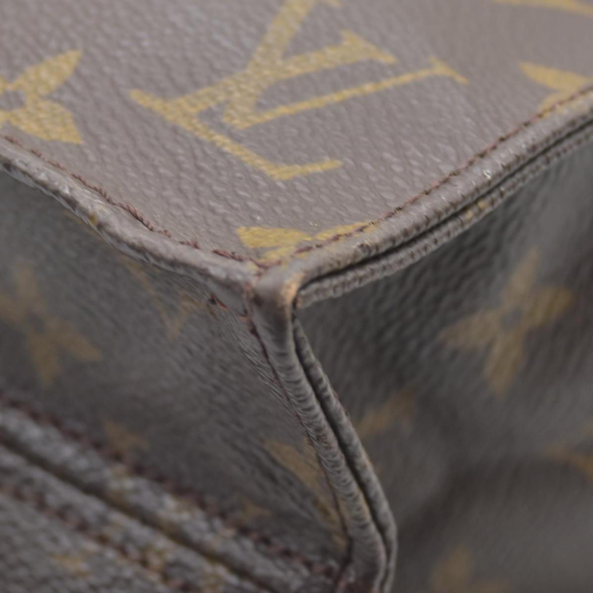 LOUIS VUITTON Monogram Sac Plat Hand Bag