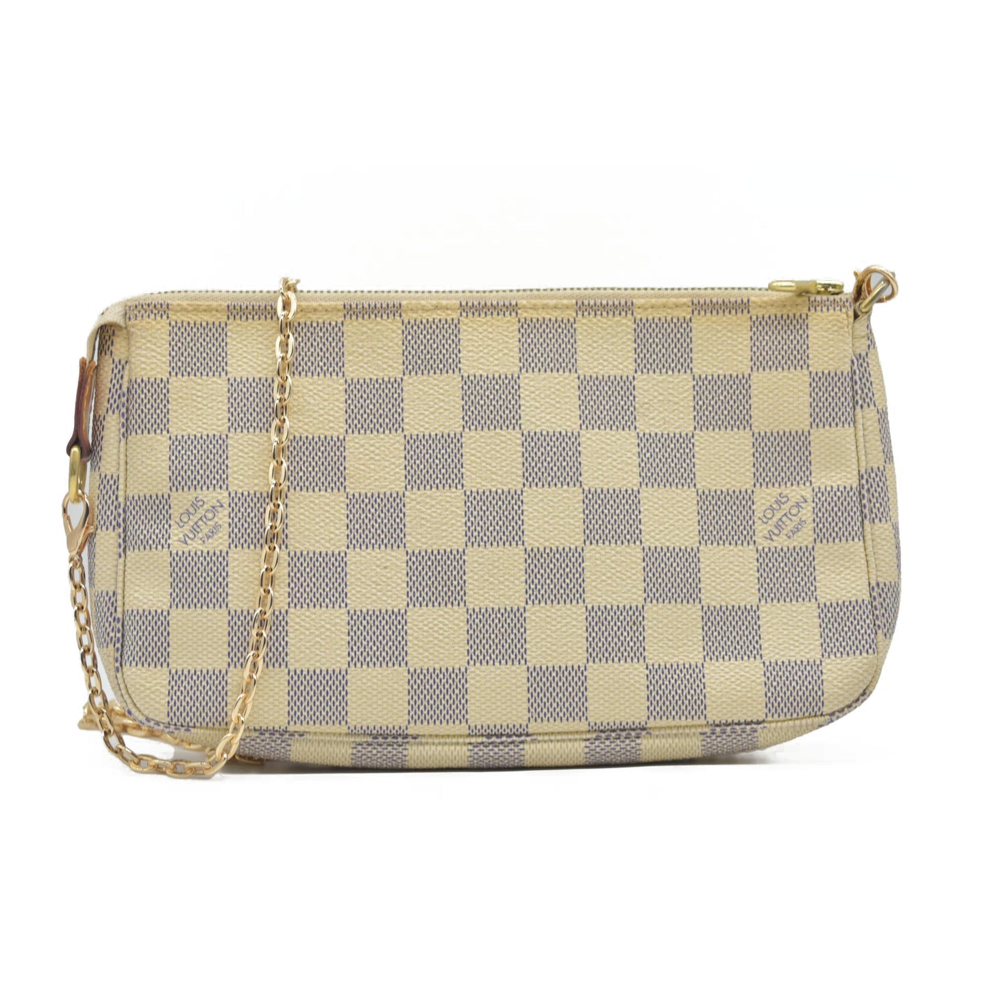 $1290 2007 Louis Vuitton Damier Azur Pochette Accessories CA5027