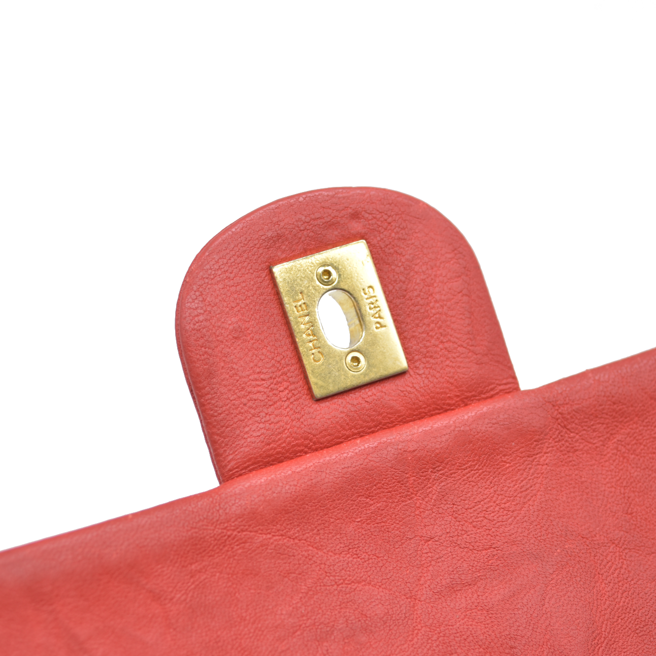 $4450 Chanel Calfskin Surpique Chevron Medium Flap 2016