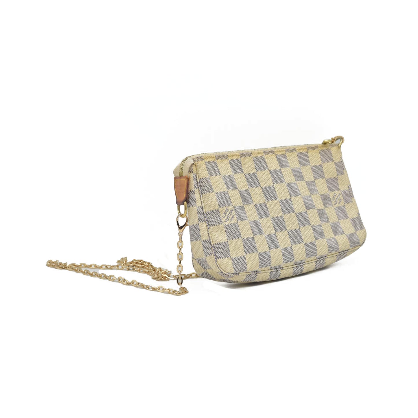 $1290 2007 Louis Vuitton Damier Azur Pochette Accessories CA5027