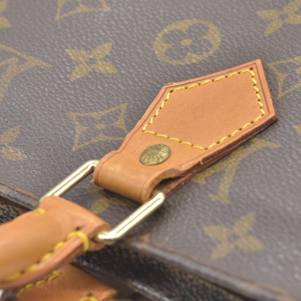 LOUIS VUITTON Monogram Sac Plat Hand Bag