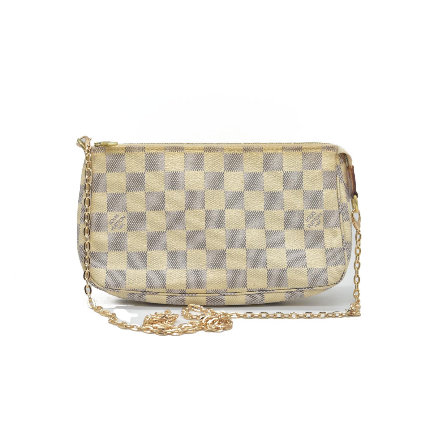 $1290 2007 Louis Vuitton Damier Azur Pochette Accessories CA5027