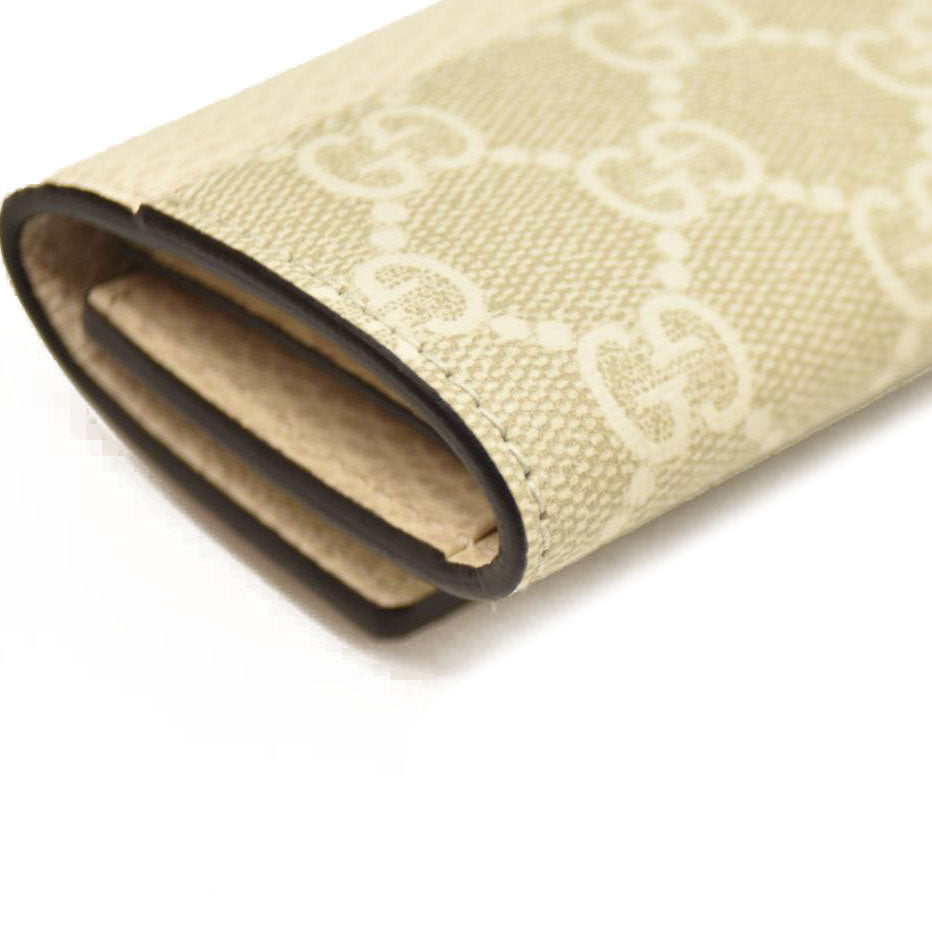 Gucci Key Case GG Marmont Supreme PVC Leather White