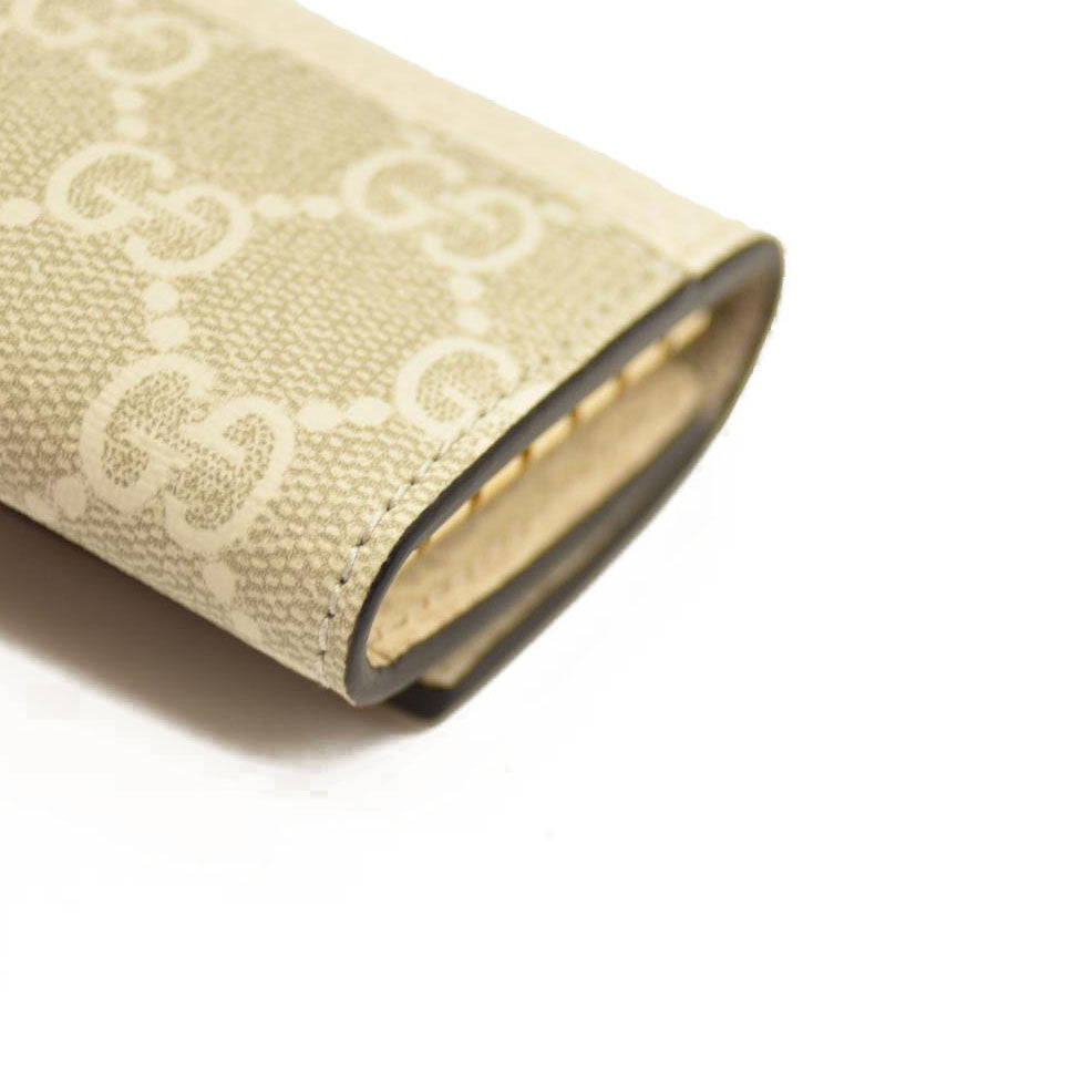 Gucci Key Case GG Marmont Supreme PVC Leather White