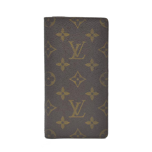 Louis Vuitton Monogram Porte Valeurs Cartes Credit Long Wallet Brown SD1915