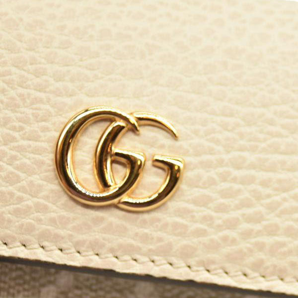 Gucci Key Case GG Marmont Supreme PVC Leather White