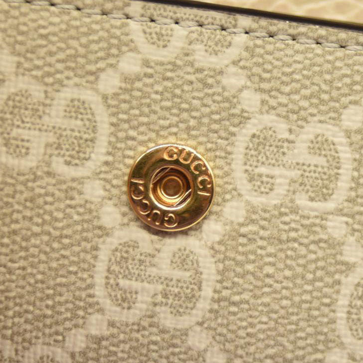 Gucci Key Case GG Marmont Supreme PVC Leather White