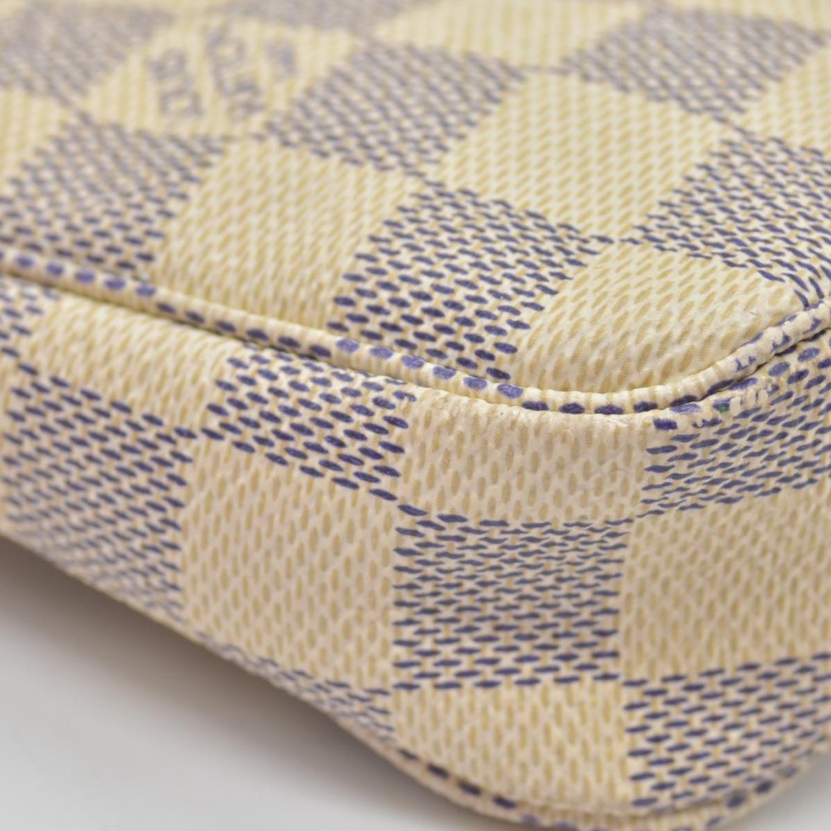 $1290 2007 Louis Vuitton Damier Azur Pochette Accessories CA5027