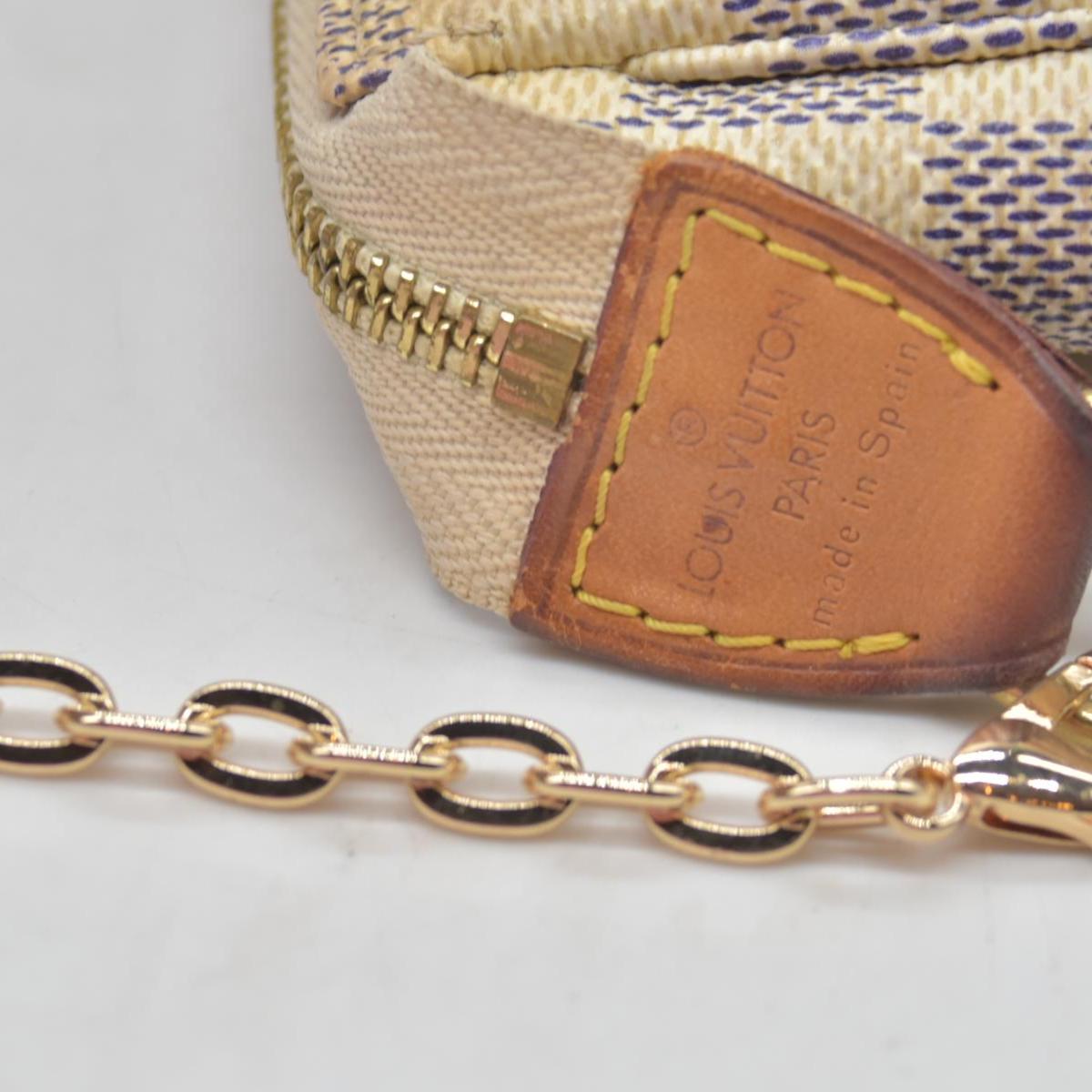 $1290 2007 Louis Vuitton Damier Azur Pochette Accessories CA5027