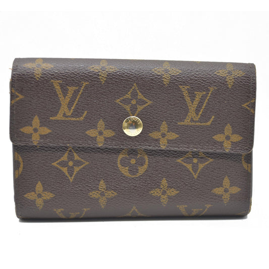 $610 LOUIS VUITTON Monogram Alexandra Trifold Wallet CA0112