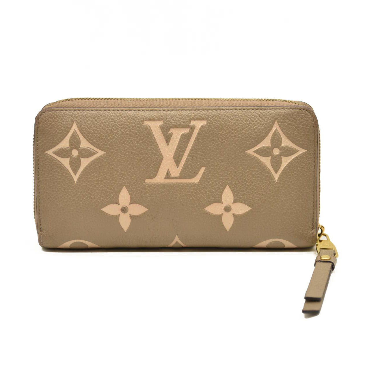 Louis Vuitton  Empreinte Monogram Giant Zippy Wallet Tourterelle Creme SP3220