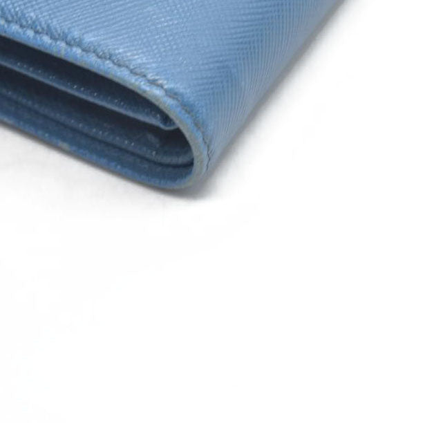 $750 Prada Saffiano Metal Leather Wallet
