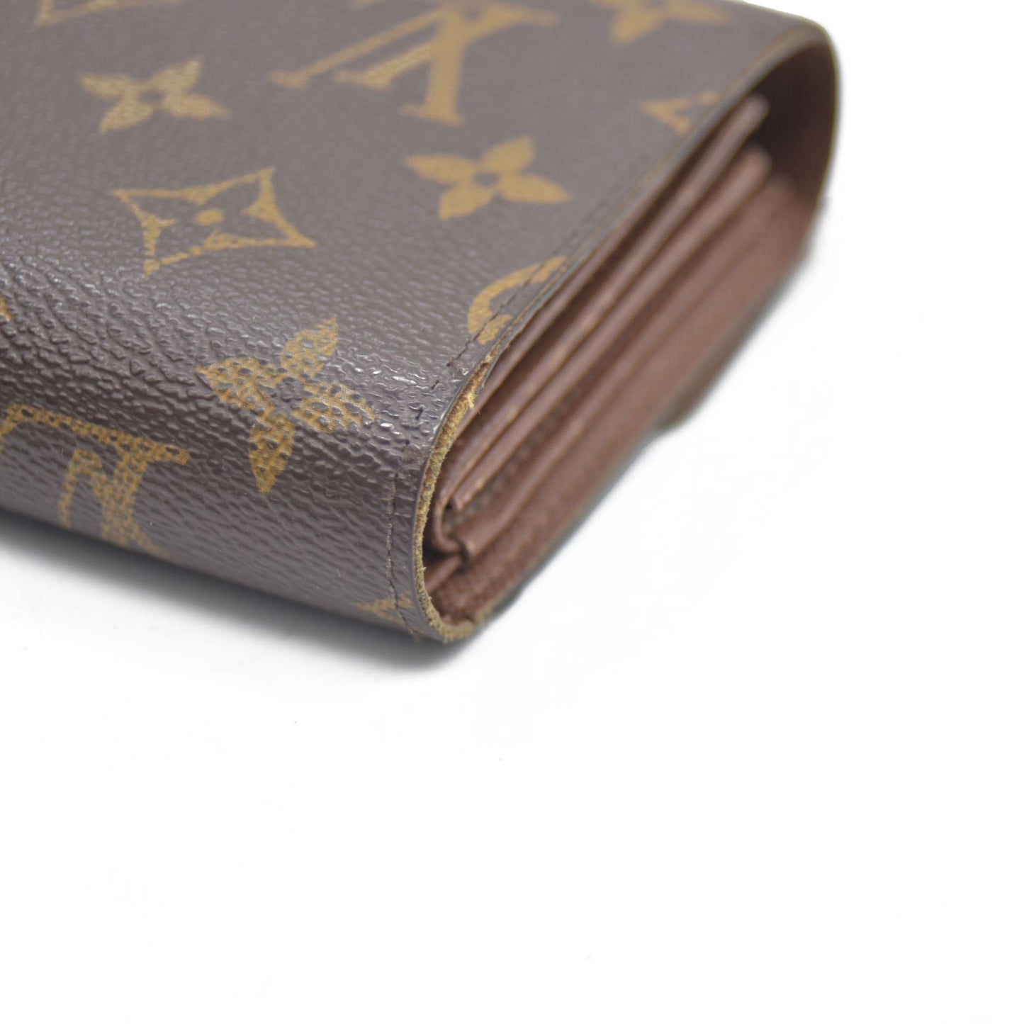 $610 LOUIS VUITTON Monogram Alexandra Trifold Wallet CA0112
