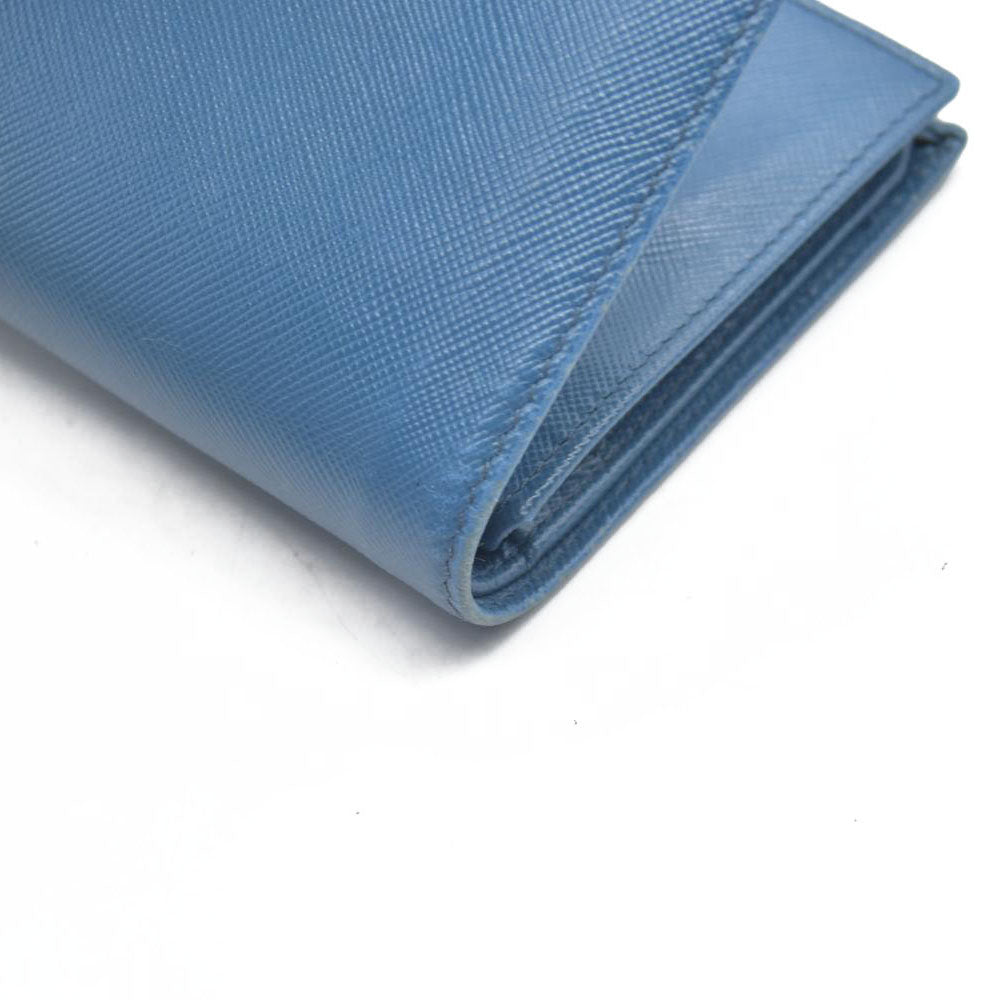 $750 Prada Saffiano Metal Leather Wallet