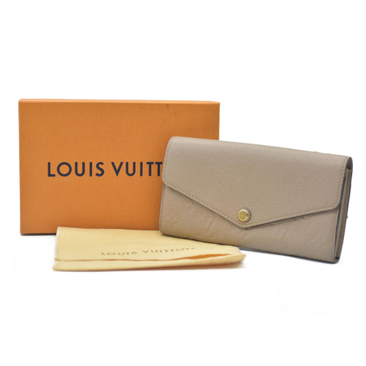 Louis Vuitton $1030 Monogram Empreinte Portefeiulle Sarah Bifold Long Wallet/7BH0009