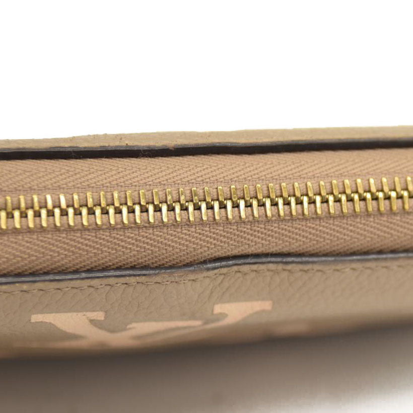 Louis Vuitton  Empreinte Monogram Giant Zippy Wallet Tourterelle Creme SP3220