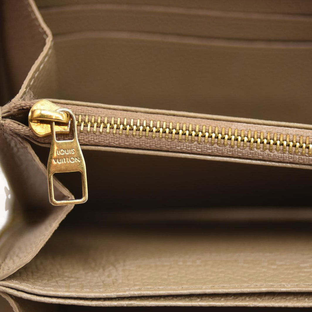 Louis Vuitton  Empreinte Monogram Giant Zippy Wallet Tourterelle Creme SP3220