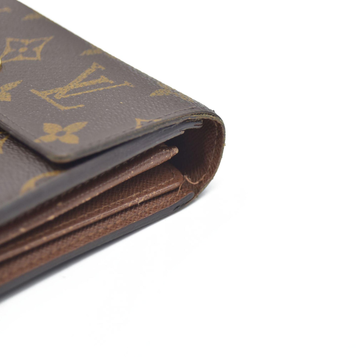 $610 LOUIS VUITTON Monogram Alexandra Trifold Wallet CA0112