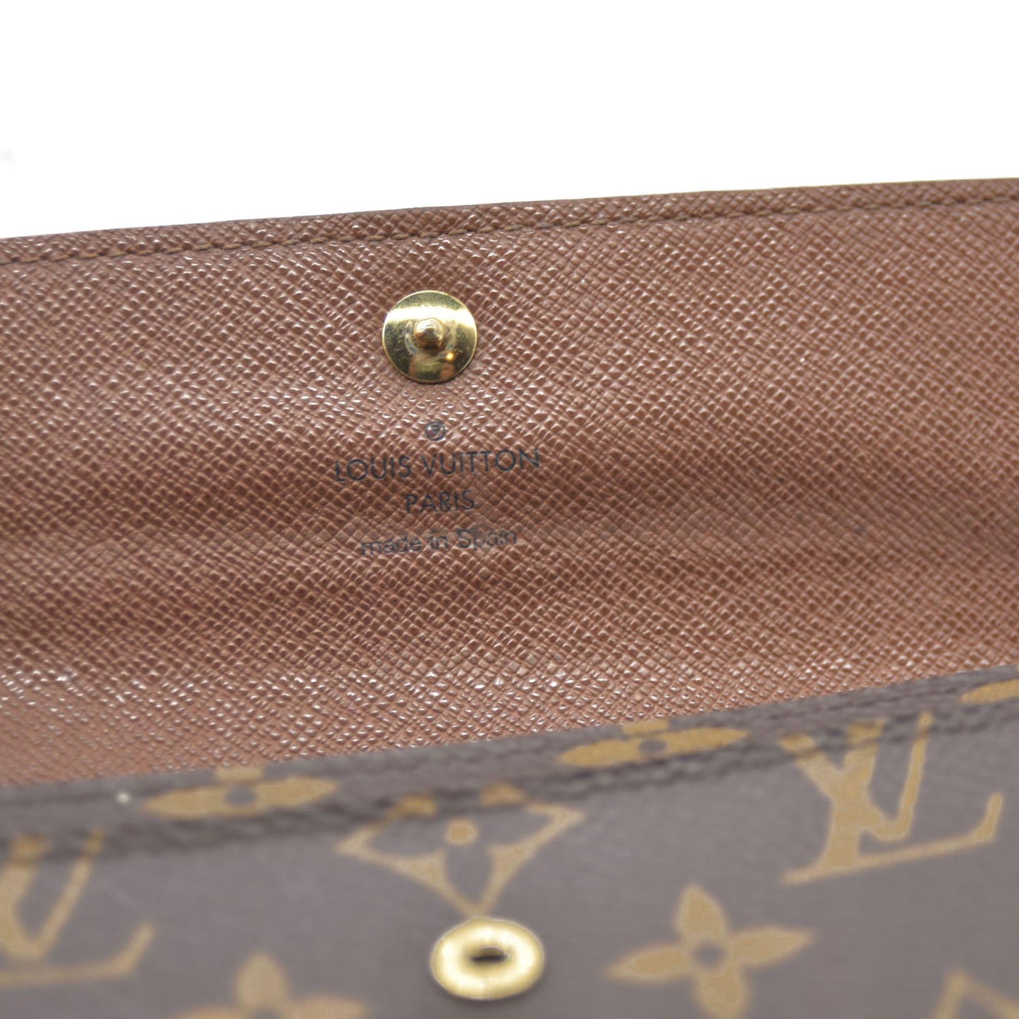 $610 LOUIS VUITTON Monogram Alexandra Trifold Wallet CA0112