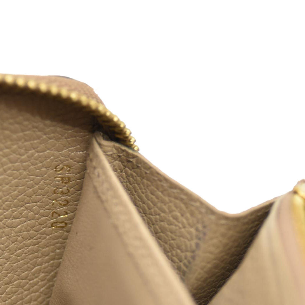 Louis Vuitton  Empreinte Monogram Giant Zippy Wallet Tourterelle Creme SP3220