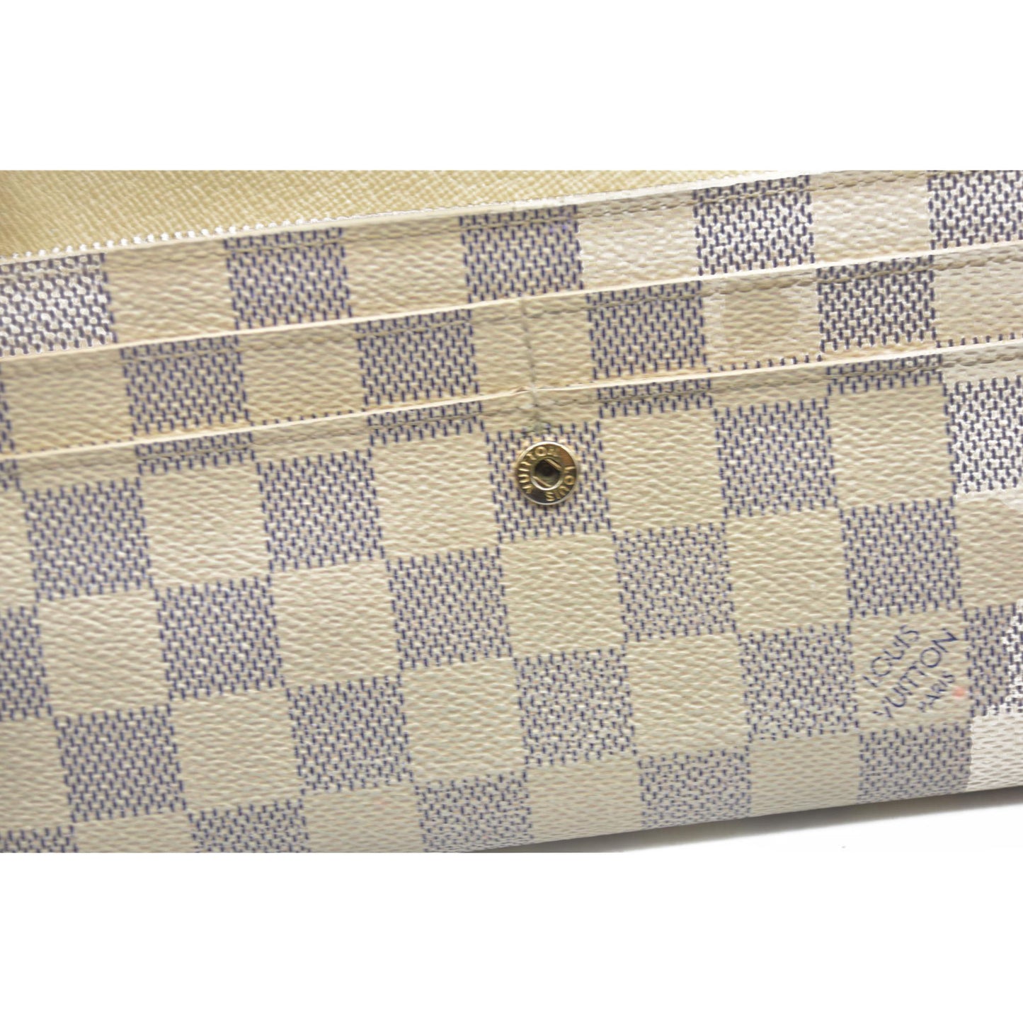 $775 Louis Vuitton Damier Azur Sarah Wallet TR2122