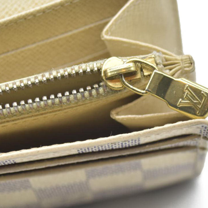 $775 Louis Vuitton Damier Azur Sarah Wallet TR2122