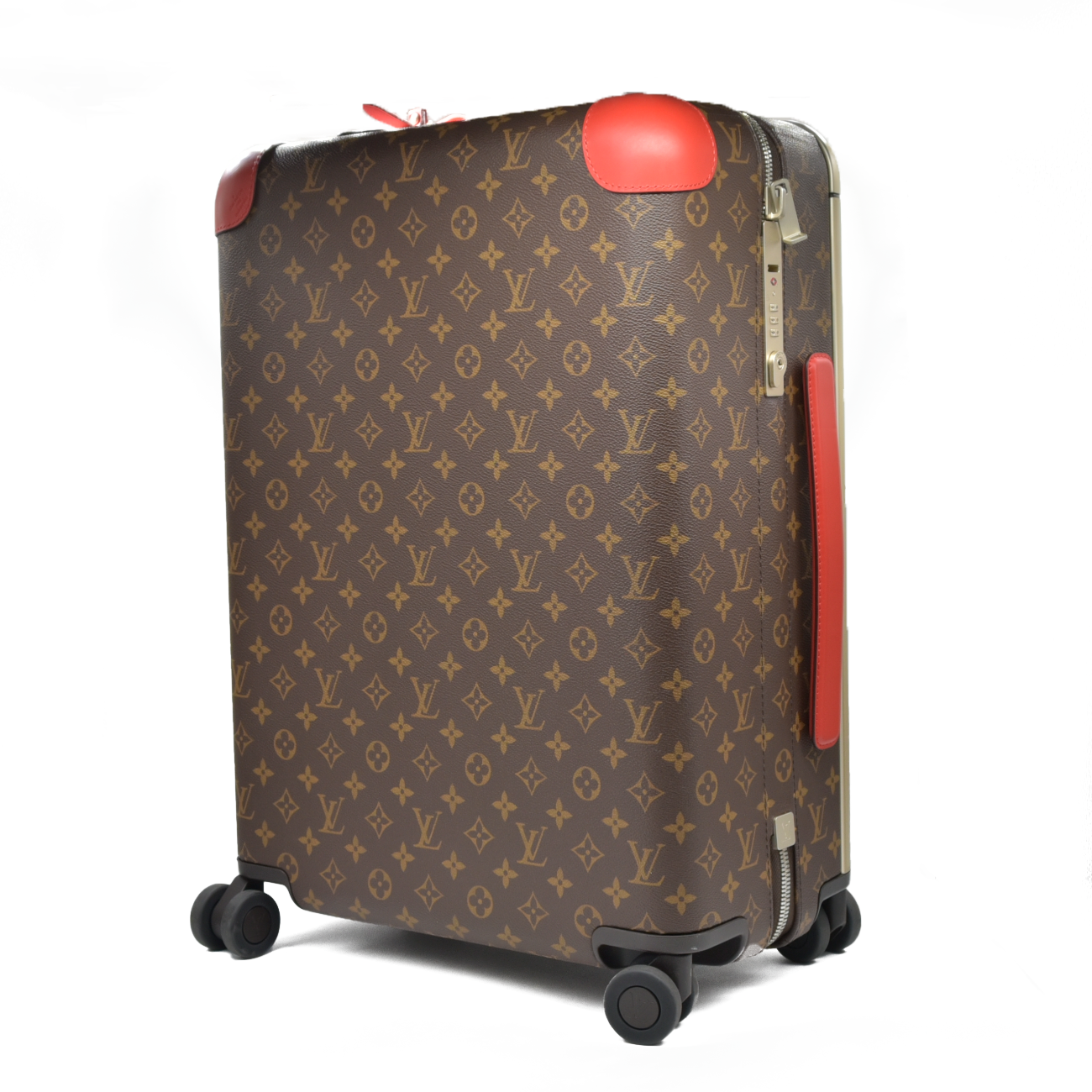 $3700 Louis Vuitton Monogram Horizon 55 Coquelicot