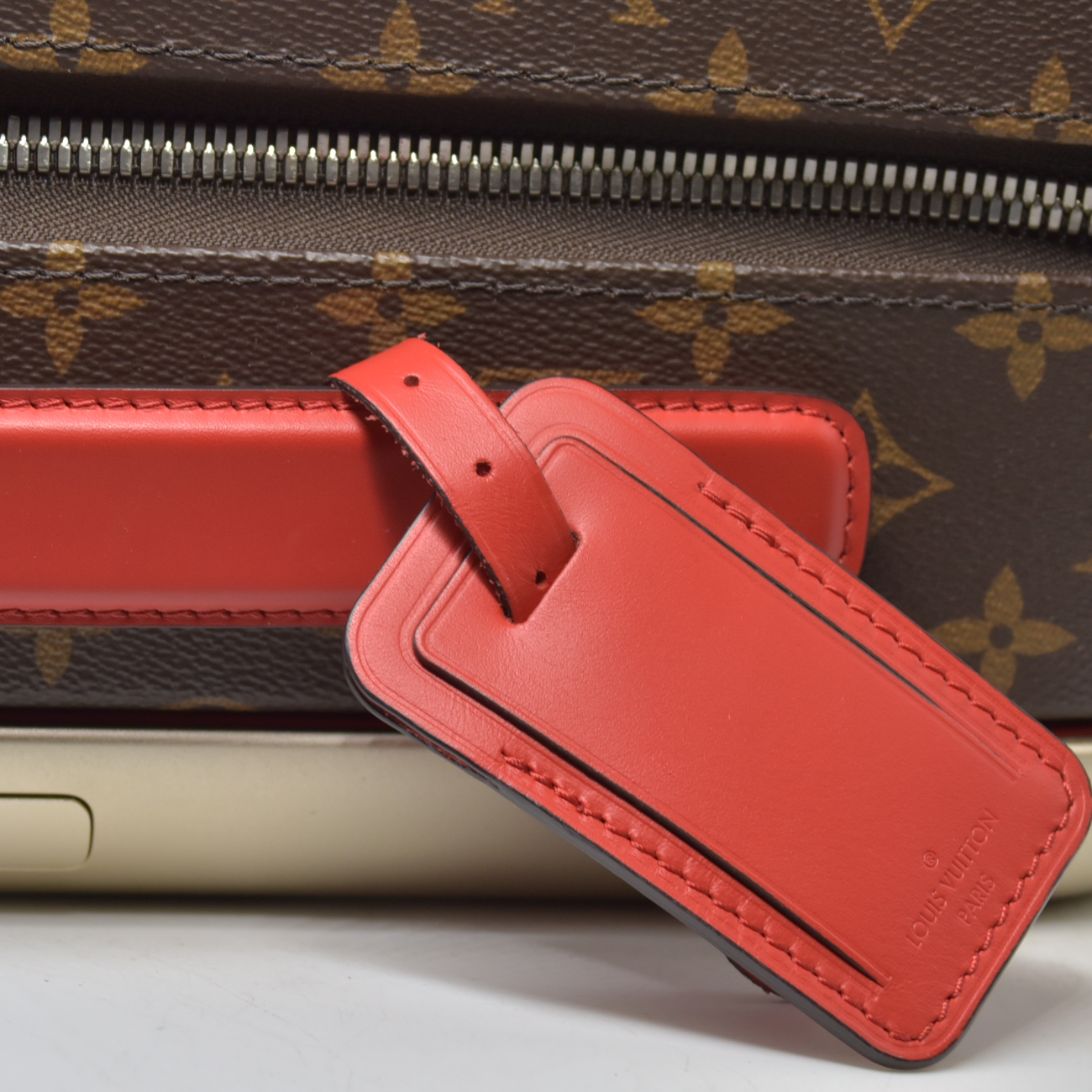 $3700 Louis Vuitton Monogram Horizon 55 Coquelicot