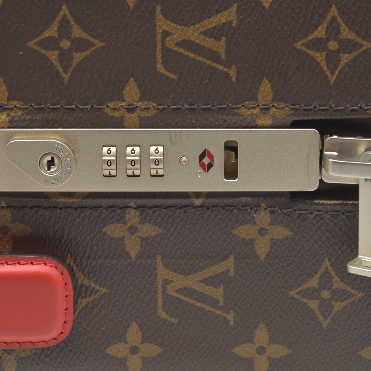 $3700 Louis Vuitton Monogram Horizon 55 Coquelicot